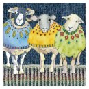Karte &quot;Three woolly sheep&quot;