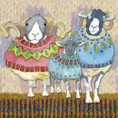 Karten Mini "Sheep in sweaters"