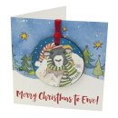 Christbaumkugel Karte "Sheepy Christmas"