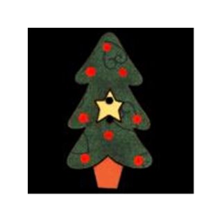 38mm Holzknopf "Tannenbaum"
