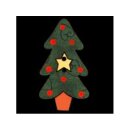 38mm Holzknopf "Tannenbaum"