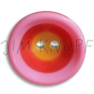 Knopf "Bunte Kreise" 16mm Pink Rot Orange