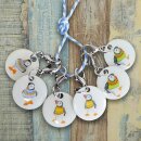 Reihenmarkierer Dose "Woolly Puffins II"