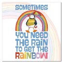 Karte &quot;Rainbow puffin&quot;