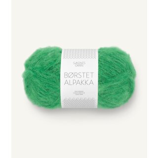 Børstet Alpakka 8236 Jelly Bean Grün-