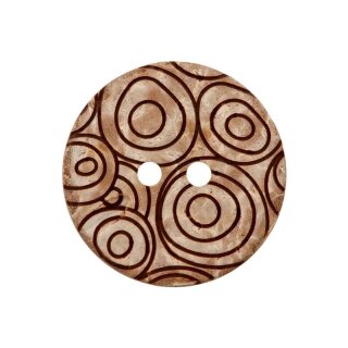 23mm Kokosknopf "Creme"-
