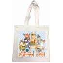 Cotton Canvas Bag "Knit one"