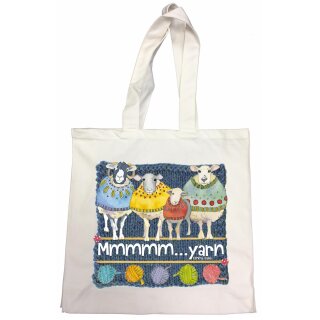 Cotton Canvas Bag "Mmmm... Yarn"