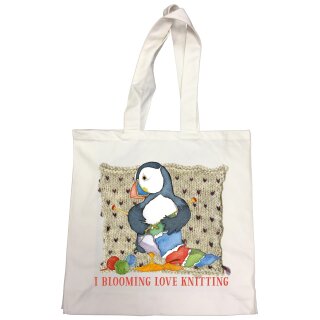 Tasche "I Blooming Love Knitting"