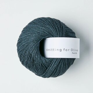Knitting for Olive - Pure Silk Deep Petroleum Blue
