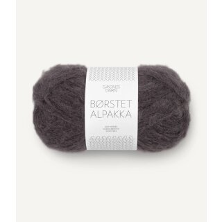 Børstet Alpakka 3800 Bristal Black-