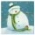 Weihnachtskarte "Snowman and his Robin" 6er Pack