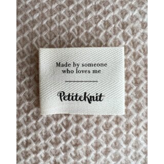 "Made By Someone Who Loves Me" Textillabel