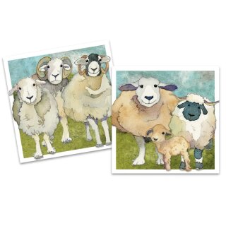 Karten Mini "Felted Sheep"