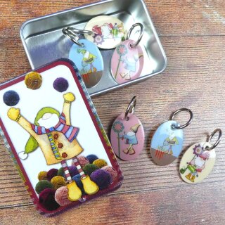 Maschenmarkierer Dose "Crafting Gnomes"