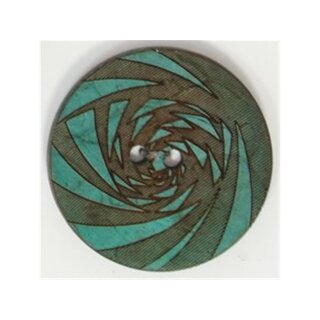 30,5mm Kokosknopf "Türkis"