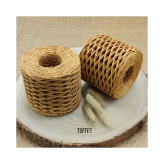 Raffia Garn gewickelt Toffee