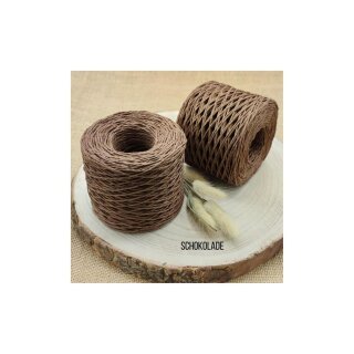 Raffia Garn gewickelt 43 Schokolade