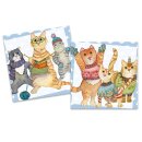 Karten Mini "Kittens in Mittens"