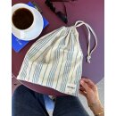 Knitters String Bag - Striped Seersucker