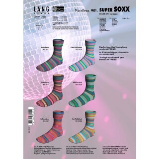 Super Soxx color 4-fach "Disco Soxx"