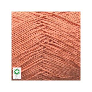 Økologisk Pimabomuld 3744 Staubige Koralle