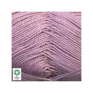 Økologisk Pimabomuld 3720 Staubiger Flieder