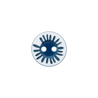 Knopf "Polyester" 12mm blau