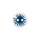 Knopf "Polyester" 12mm blau