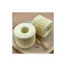 Raffia Garn gewickelt Creme