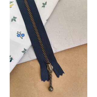 Reißverschluss 17 cm Navy