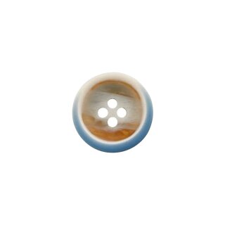 Knopf "Polyester" 15mm blau