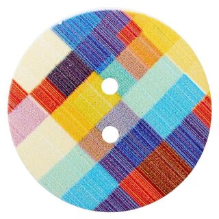 30mm Holzknopf "Mehrfarbig"