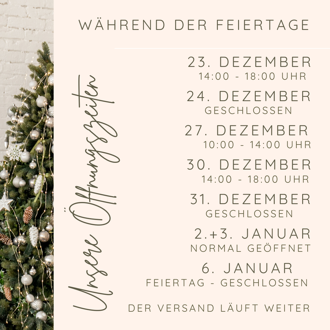 Öffnungszeiten Weihnachten